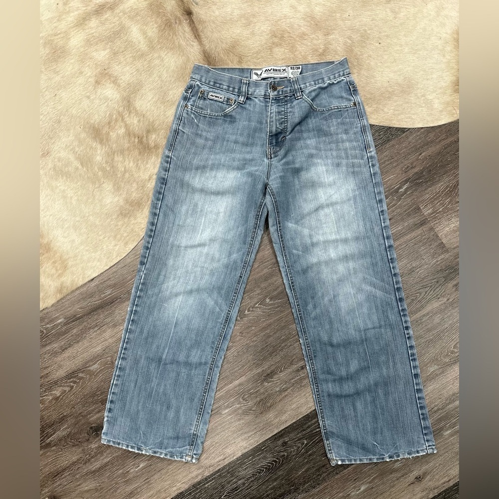 Avirex Light Blue Relaxed Men’s Jeans